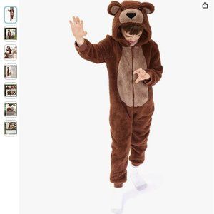 Kids Brown Bear Onesie (Size 4 Years)
